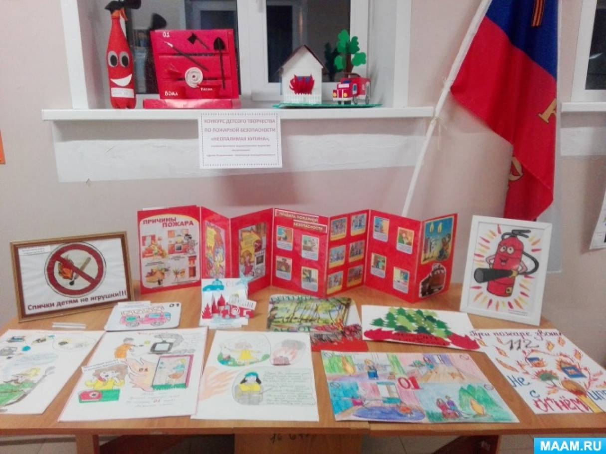Фотозвіт про виставку з пожежної безпеки в дитячому саду   Мета: Дати дітям початкові знання з пожежної безпеки
