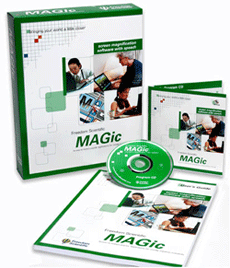 MAGic - це програма екранного збільшення, яка допомагає людям зі слабким зором користуватися можливостями ПК, включаючи інтернет